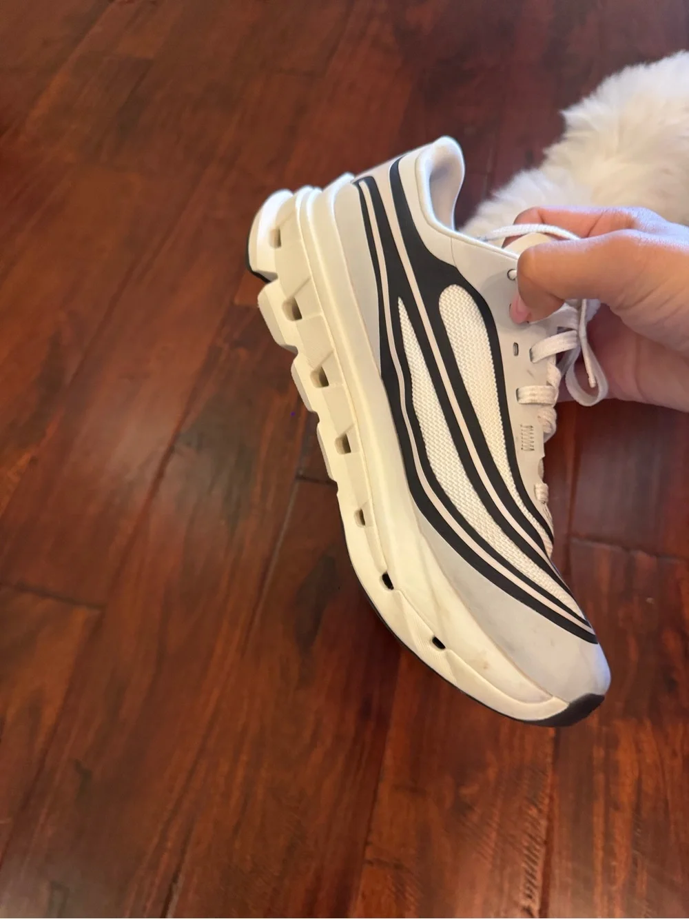 Women’s Athletic Running Shoes - White and Black